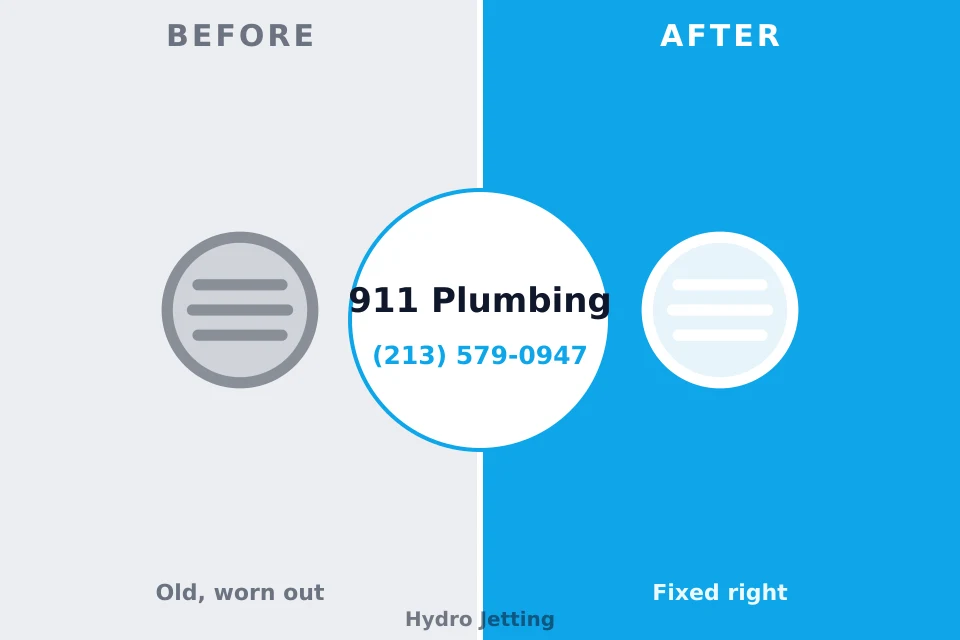Before and after: plumbing repair Wellman, IA